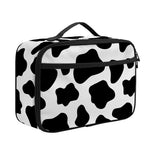 Black And White Cow Print Portable Lunch Bag