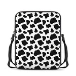 Black And White Cow Print Rectangular Crossbody Bag