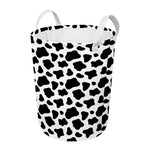 Black And White Cow Print Round Laundry Basket