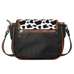 Black And White Cow Print Saddle Bag