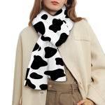 Black And White Cow Print Scarf