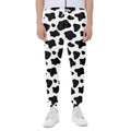 Black And White Cow Print Joggers