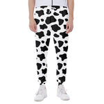 Black And White Cow Print Scuba Joggers