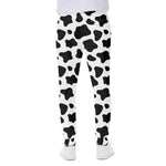 Black And White Cow Print Scuba Joggers