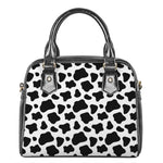Black And White Cow Print Shoulder Handbag