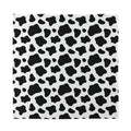 Black And White Cow Print Silk Bandana