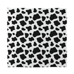 Black And White Cow Print Silk Bandana