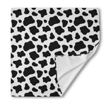 Black And White Cow Print Silk Bandana