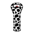 Black And White Cow Print Single Neoprene Wine Tote