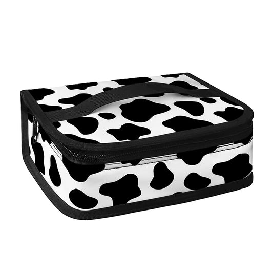 Black And White Cow Print Small Lunch Bag
