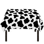 Black And White Cow Print Tablecloth