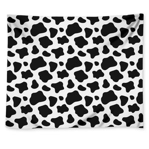 Black And White Cow Print Tapestry