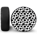 Black And White Cow Print Tire Cover