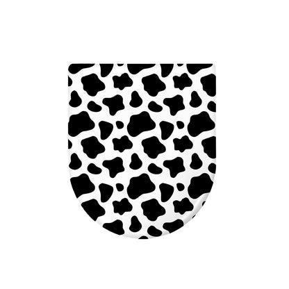Black And White Cow Print Toilet Lid Cover