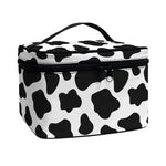 Black And White Cow Print Travel Makeup Bag