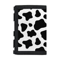 Black And White Cow Print Trifold Wallet