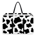 Black And White Cow Print Utility Tote Bag