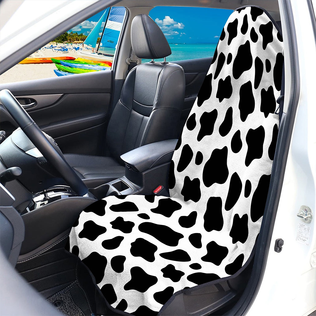 Black And White Cow Print Waterproof Car Seat Cover