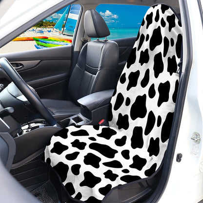 Black And White Cow Print Waterproof Car Seat Cover