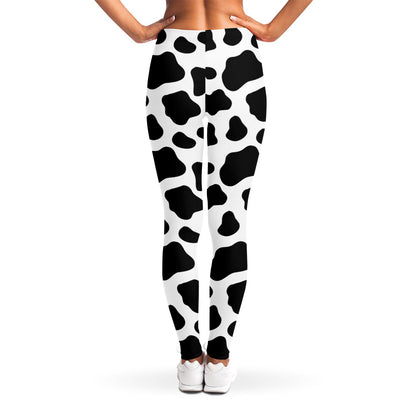 Black And White Cow Print Women's Leggings