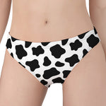 Black And White Cow Print Women's Panties