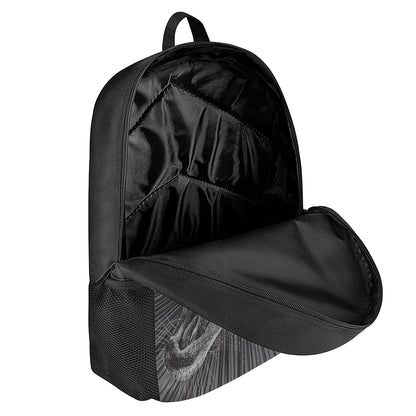 Black And White Crazy Donkey Print 17 Inch Backpack
