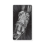 Black And White Crazy Donkey Print Baby Crib Sheet