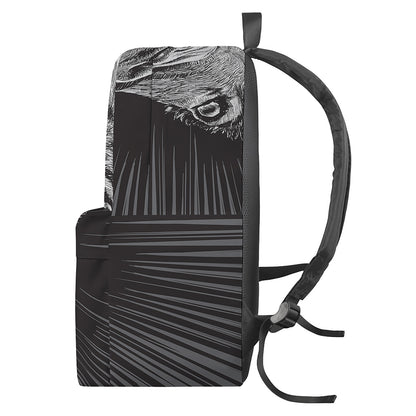 Black And White Crazy Donkey Print Backpack