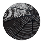 Black And White Crazy Donkey Print Basketball