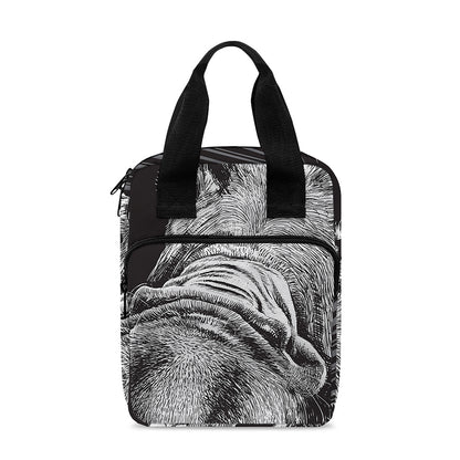 Black And White Crazy Donkey Print Bible Tote Bag