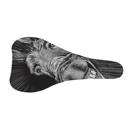 Black And White Crazy Donkey Print Bicycle Seat Cover