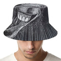 Black And White Crazy Donkey Print Bucket Hat