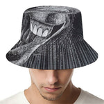 Black And White Crazy Donkey Print Bucket Hat