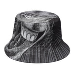 Black And White Crazy Donkey Print Bucket Hat