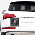 Black And White Crazy Donkey Print Car Sticker