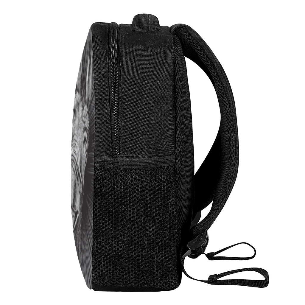 Black And White Crazy Donkey Print Casual Backpack