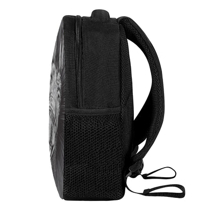 Black And White Crazy Donkey Print Casual Backpack