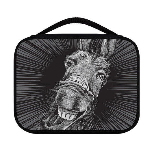 Black And White Crazy Donkey Print Classic Bible Case