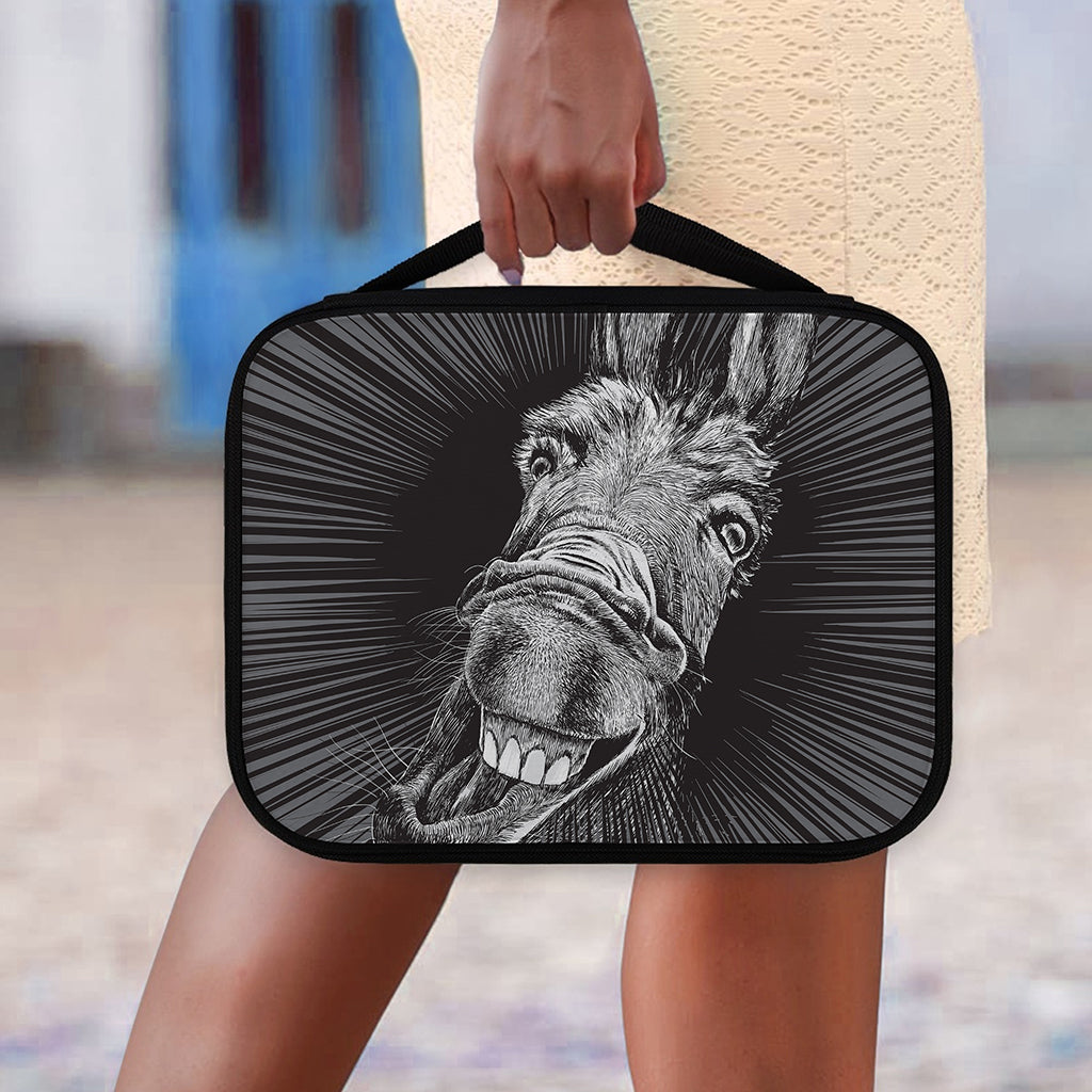 Black And White Crazy Donkey Print Classic Bible Case
