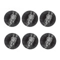 Black And White Crazy Donkey Print Coaster Set