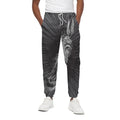 Black And White Crazy Donkey Print Cotton Sweatpants