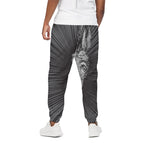 Black And White Crazy Donkey Print Cotton Pants