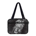 Black And White Crazy Donkey Print Double Strap Bible Bag