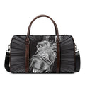 Black And White Crazy Donkey Print Duffel Bag