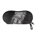 Black And White Crazy Donkey Print Glasses Case