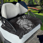 Black And White Crazy Donkey Print Golf Cart Seat Cover