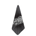 Black And White Crazy Donkey Print Hand Towel