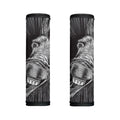 Black And White Crazy Donkey Print Handle Covers