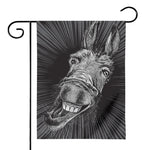 Black And White Crazy Donkey Print House Flag