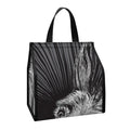 Black And White Crazy Donkey Print Insulated Lunch Tote